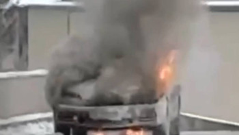 Фотография к новости: Алматы халықаралық әуежайында көлік өртенді