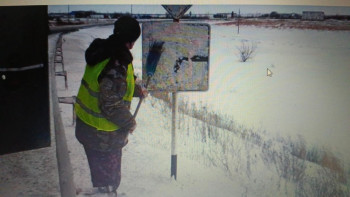 Фотография к новости: Қолайсыз ауа райы: БҚО-дағы жолдың бір бөлігі жабылды
