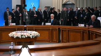 Фотография к новости: Президент ТМД-ға мүше мемлекеттер басшыларының бейресми кездесуіне қатысты