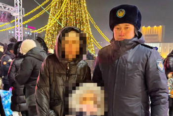 Фотография к новости: Абай облысының полицейлері жоғалған баланы тапты