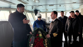 Фотография к новости: Құрық портында Әзірбайжан еліне көңіл білдіру рәсімі өтті