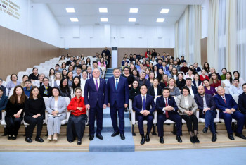 Фотография к новости: Ғылым және жоғары білім министрі Аbai university-де кездесу өткізді