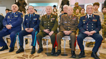 Фотография к новости: «Отанға қызмет етуге арналған ғұмыр» тақырыбында ерлік сабағы өтті