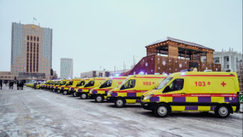 Фотография к новости: Астанада жедел жәрдем қызметіне 50-ге жуық көлік берілді