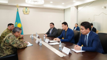 Фотография к новости: Қорғаныс министрінің бірінші орынбасары жұмыс сапарымен Түркістан облысында болды