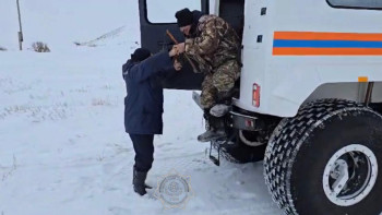 Фотография к новости: Абай облысында құтқарушылар адасып кеткен малшыны тапты