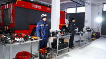 Фотография к новости: Құтқарушылар жаңа жыл түнінде күшейтілген режимде жұмыс істеді