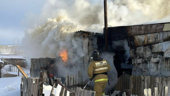 Фотография к новости: ТЖМ құтқарушылары оттан 2 газ баллонын алып шықты