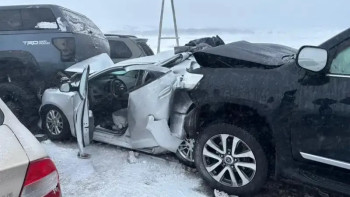 Фотография к новости: Астана — Щучье трассасында болған жол апатында 11 адам зардап шеккен