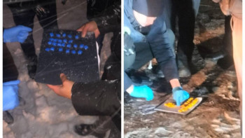 Фотография к новости: Ақтөбеде полицейлер есірткі жасырушыны ұстады