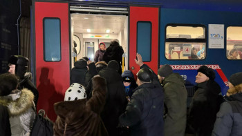 Фотография к новости: Жол жабық: Төрт өңірде жолаушылар пойызбен тасымалданды