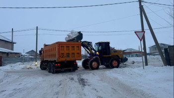 Фотография к новости: Астанадан қыс мезгілінің басынан бері 2,3 млн текше метрден астам қар шығарылды