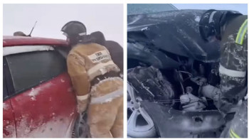 Фотография к новости: Күре жолдағы 95 көлік соқтығысы. Қылмыстық іс қозғалды