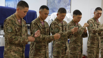 Фотография к новости: Ұлттық ұланға 6,5 мыңнан астам азамат әскерге шақырылды