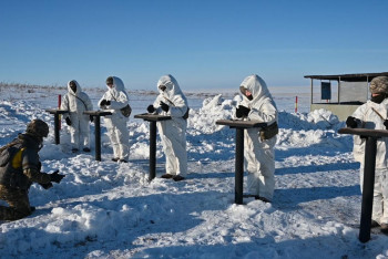 Фотография к новости: Абай гарнизонында жас сарбаздар алғаш рет жарылыс жұмыстарын игерді