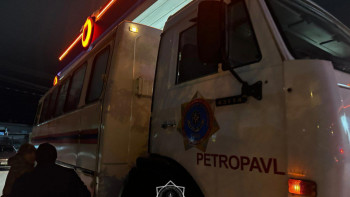 Фотография к новости: Петропавлда азық-түлік дүкенінен өрт шығып, 68 адам эвакуацияланды