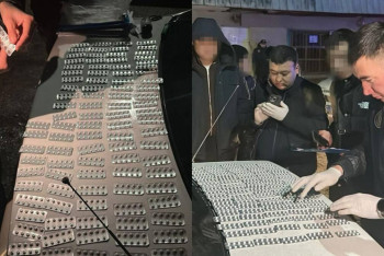 Фотография к новости: Түркістанда қарауылдан 2,4 мыңнан астам "Трамадол" таблеткасы тәркіленді