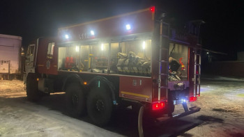 Фотография к новости: Ақмола облысында қонақүй өртенді