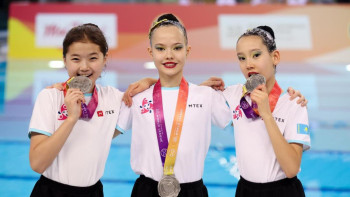 Фотография к новости: Астаналық жас синхронистер Дубайда өткен халықаралық жарыстарда жеңіске жетті