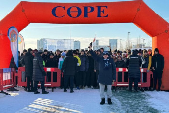 Фотография к новости: Елордада 600-ге жуық спортшы қатысқан жүгіру жарысы өтті