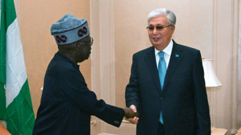 Фотография к новости: Мемлекет басшысы Нигерия Президентімен кездесті