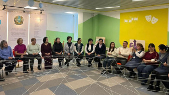 Фотография к новости: Жайлы мектептерді дамыту бойынша семинарға 1500-ге жуық педагог қатысты