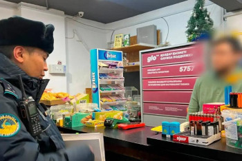 Фотография к новости: Астанада насыбай сатқандарға айыппұл салынды