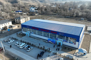 Фотография к новости: Жамбыл облысының шалғай ауылында спорт кешені пайдалануға берілді