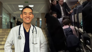 Фотография к новости: Анасының әрекетін ұлы қайталады: Ұшақта адам құтқарған Дінмұхаммедтің анасымен сұқбат