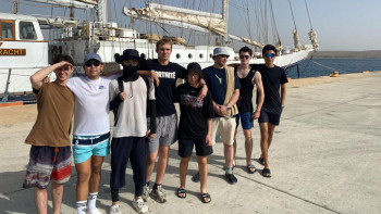 Фотография к новости: Қазақстандық кадеттер Атлант мұхитын кесіп өтті