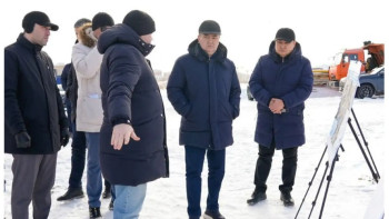 Фотография к новости: Жеңіс Қасымбек кәріз сорғы станциясының құрылысы қашан аяқталатынын айтты