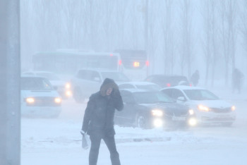 Фотография к новости: Аяз, тұман: Бірнеше өңірде дауылды ескерту жарияланды