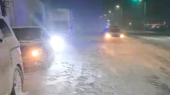 Фотография к новости: Қарағанды облысында автожолдардағы жағдай күрделі - ІІМ