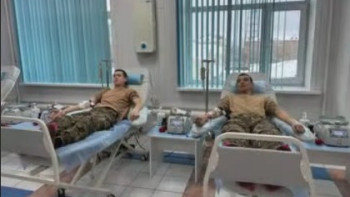 Фотография к новости: Ұландықтар мұқтаж жандарға қан тапсырды