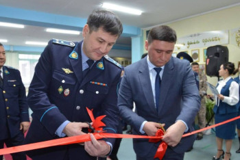 Фотография к новости: Сәтбаевта "Жас сақшы" полиция сыныбы ашылды