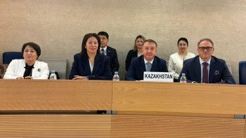 Фотография к новости: Әділет министрі БҰҰ кеңесінің Женевадағы 48-сессиясында баяндама жасады