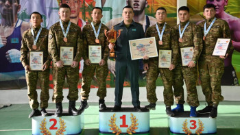 Фотография к новости: «Батыс» өңірлік қолбасшылығы: әскерилер арасында самбодан чемпионат өтті