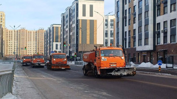 Фотография к новости: Астанадан бір түнде 48 мың текше метрден астам қар шығарылды