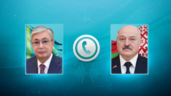 Фотография к новости: Тоқаев Лукашенконы президент сайлауындағы жеңісімен құттықтады