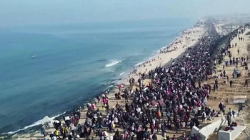 Фотография к новости: 200 мың адам: Палестиналықтар Газа секторына орала бастады