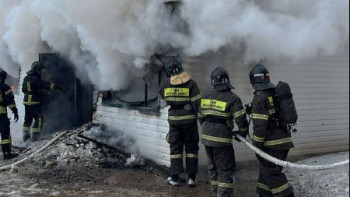 Фотография к новости: Қарағандыда құрылыс алаңында өрт шықты