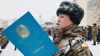 Ұлттық ұланның жас сарбаздары ант қабылдады