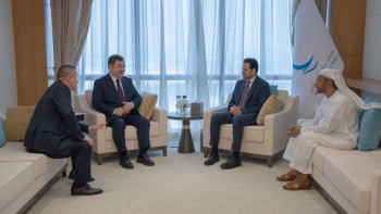 Фотография к новости: Дархан Қыдырәлі Мұсылман ақсақалдар кеңесінің Бас хатшысымен кездесті