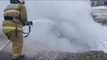 Фотография к новости: Ел аумағында 5 автокөлік өртенді