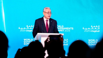 Фотография к новости: Ғалымжан Қойшыбаев БАӘ-де өткен Дүниежүзілік үкіметтік саммитке қатысты