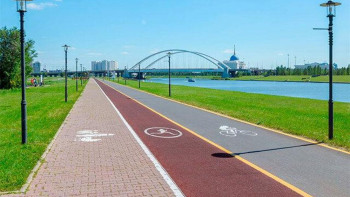 Фотография к новости: Астанадағы велосипед жолақтарының ұзындығы 77,5 шақырымға жетті