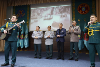 Фотография к новости: Ұлттық ұланда ауған ардагерлері ұлықталды