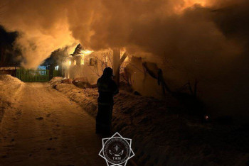 Фотография к новости: Абай облысында қауіпті өрт сөндірілді