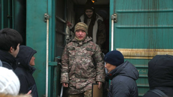 Фотография к новости: Үздік қызметі үшін сарбаз демалыс алды