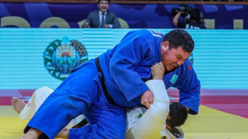 Фотография к новости: Дзюдо: Ерасыл Қажыбаев Grand Slam турнирінде қола жүлдені иеленді